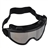 Wide View Protective Glasses Eyeshade with Loophole and Flexible Band for Outdoor Sports (Silver)