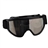 Wide View Protective Glasses Eyeshade with Loophole and Flexible Band for Outdoor Sports (Silver)