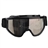 Wide View Protective Glasses Eyeshade with Loophole and Flexible Band for Outdoor Sports (Silver)