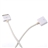 1M 17-core Version 30pin Male to Female Dock Data Transfer & Charging Extension Cable Cord for iPad /iPhone (White) 