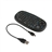 Eboard AirMouse Smart Handheld 2.4GHz Wireless Bluetooth Mini Keyboard with Mouse Optical Trackpad (Black) 