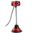 Flexible Driverless 8.0 Mega Pixels USB 2.0 Webcam PC Web Camera with 3 LED Lights & Microphone (Red) 