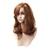 LC071 Beautiful Long Curly Style Synthetic Fiber Wig Hairpiece with Side Bangs for Women (Red Brown) 