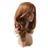 LC071 Beautiful Long Curly Style Synthetic Fiber Wig Hairpiece with Side Bangs for Women (Red Brown) 