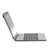 M2 Rechargeable Bluetooth 3.0 82-Key Wireless Keyboard with Protective Case for iPad 2 (Silver)