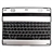 Rechargeable 78-Key Wireless Bluetooth V2.0 Keyboard Protective Case with Speaker for iPad /iPad 2 /The new iPad (Black)