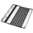 Rechargeable 78-Key Wireless Bluetooth V2.0 Keyboard Protective Case with Speaker for iPad /iPad 2 /The new iPad (Black)
