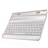 Rechargeable 78-Key Wireless Bluetooth V2.0 Keyboard Protective Case with Speaker for iPad /iPad 2 /The new iPad (White)