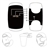 Stylish Ladies Bluetooth Vibrating Bracelet with Caller ID & LED Time Display (Black)