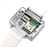 i5 One SIM Quad Band 1.8 Inch Touch Screen Watch Cell Phone with Silicone Band Bluetooth Camera FM MP3 MP4 (White)