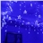 0.75m x 8m 280-LED Pentagram Shaped Blue LED String Light Decorative Lamp for Christmas/ Wedding/ Party