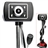 1/4" CMOS 1.3MP USB 2.0 Webcam Web Camera with 4-LED & External Microphone for Computers 