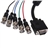 1.5M VGA Male to 5 BNC Male Extension Video HDTV Cable Adapter