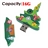16G Christmas Tree Shaped Rubber USB Flash Drive (Large Size) 