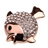 1G U Disk Goldfish Shape USB Flash Memory Drive with Rhinestone
