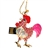 1GB U Disk Cock Shape USB Flash Memory Drive with Rhinestone