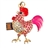 1GB U Disk Cock Shape USB Flash Memory Drive with Rhinestone