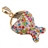 1GB U Disk Fish Shape USB Flash Memory Drive with Rhinestone