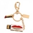 1GB U Disk Lip Pattern USB Flash Memory Drive with Rhinestone