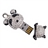 1GB U Disk Panda Style USB Flash Memory Drive with Rhinestone
