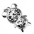 1GB U Disk Panda Style USB Flash Memory Drive with Rhinestone