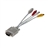 21.5CM VGA SVGA to S-Video 3 RCA TV AV Cable Adapter