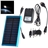 2600mAh Power Supply Portable Solar USB Charger with Flashlight for Mobile Phone MP3 MP4 PDA (Blue)