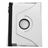 360 Degree Rotating Crocodile Pattern PU Leather Case Cover with Stand for The new iPad (White) 