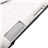 360 Degree Rotating Crocodile Pattern PU Leather Case Cover with Stand for The new iPad (White) 