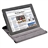 360 Degree Rotating Crocodile Pattern PU Leather Case Cover with Stand for The new iPad (White) 