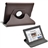 360 Degree Rotating Protective PU Leather Case Cover with Plastic Stand for The new iPad (Brown)