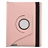 360 Degree Rotating Protective PU Leather Case Cover with Plastic Stand for The new iPad (Light Pink)