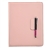 360 Degree Rotating Protective PU Leather Case Cover with Plastic Stand for The new iPad (Light Pink)