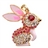 4GB U Disk Rabbit Shape USB Flash Memory Drive with Rhinestone