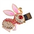 4GB U Disk Rabbit Shape USB Flash Memory Drive with Rhinestone