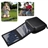 4W 4 Solar Tablet Folding Portable Emergency Solar Charger for Cellphone Camera GPS MP3 Power Bank (Black)