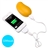 5200mAh Mango Shape Mobile Power Bank External Battery with 4 LED Lights for iPhone Nokia Samsung HTC MP3 (Yellow)