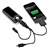 5600mAh External Emergent Battery Portable Power Bank with Flashlight for iPhone Cellphone MP3 Camera (Black)