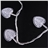 9.5m 80-LED 8 Lighting Modes 250V Heart Shaped Colorful LED String Light for Christmas Wedding Party Garden