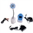 BM0045B 2.4GHz Mini Night Vision Flower Shape Digital Wireless Baby Monitor Set (Blue)