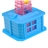 Beautiful Windmill Style USB Cartoon Fan with Soft Fan Blade and LED Flashlight (Pink & Blue)