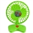 Beautiful and Practical Adjustable Mini Desk Fan with LED Flashlight Switch (Green)