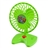 Beautiful and Practical Adjustable Mini Desk Fan with LED Flashlight Switch (Green)