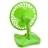 Beautiful and Practical Adjustable Mini Desk Fan with LED Flashlight Switch (Green)
