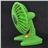 Beautiful and Practical Adjustable Mini Desk Fan with LED Flashlight Switch (Green)