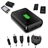 Cager B01 7200mAh 2 USB Outputs Emergency Charger Mobile Power Source Bank for iPhone iPad Cellphone MP4 (Matte Black)