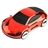 Car Shaped USB2.0 High Speed 2-Port Hub Adapter with MMC/SD/MS/M2/TF Card Reader & External USB Cable (Red)