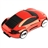 Car Shaped USB2.0 High Speed 2-Port Hub Adapter with MMC/SD/MS/M2/TF Card Reader & External USB Cable (Red)