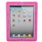 Cool Robot Style Hard Protective Back Case Cover with Stand for The new iPad (Pink & White)