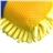 Coral Shaped Car Wash Sponge Soft Car Cleaner Car Washer with Elastic (Yellow)